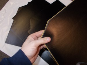 Black PVC side panel soundproofing