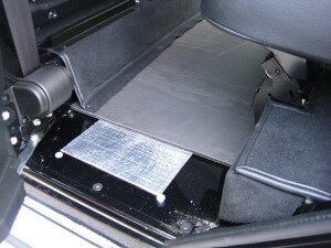 Land Rover Rear footwell area