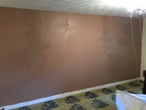 finished skimmed wall